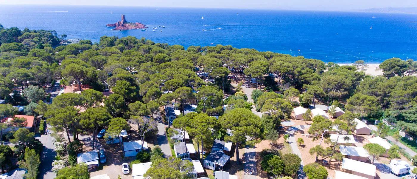 Camping-Le-Dramont-overzicht Camping-Le-Dramont-overzicht