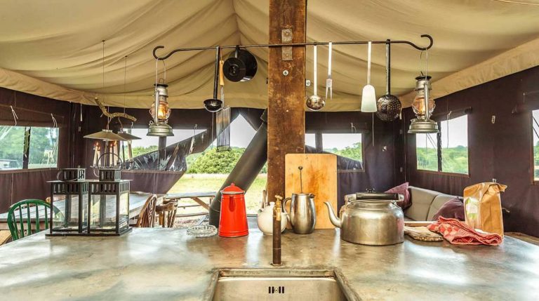 Boerencamping L Etable des Mauges en Anjou keuken 768x429